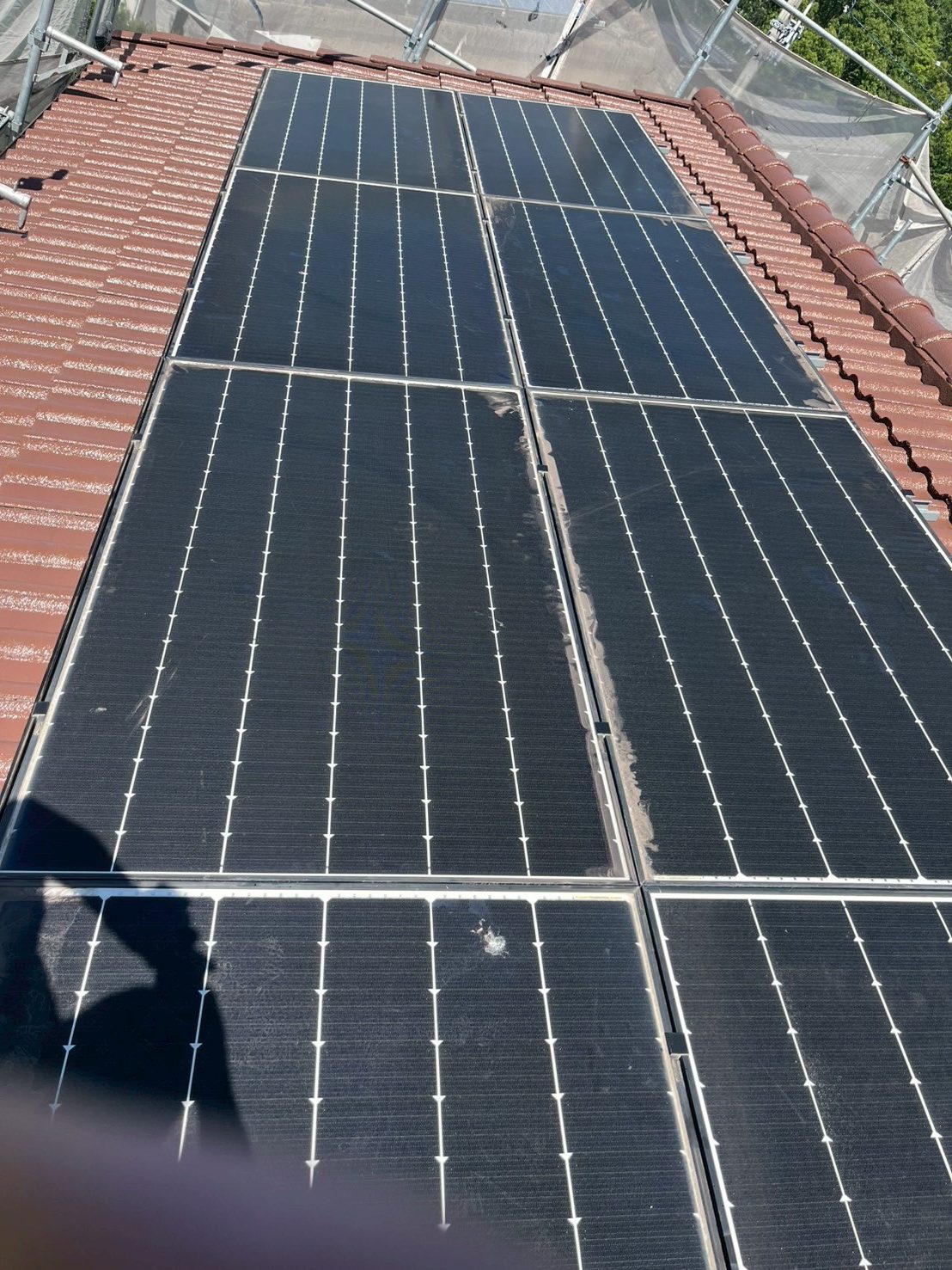 さぬき市　太陽光パネルを再設置